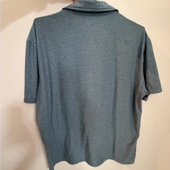 Vuori Men's Polo Shirt in Heathered Blue - Picture 3 of 3
